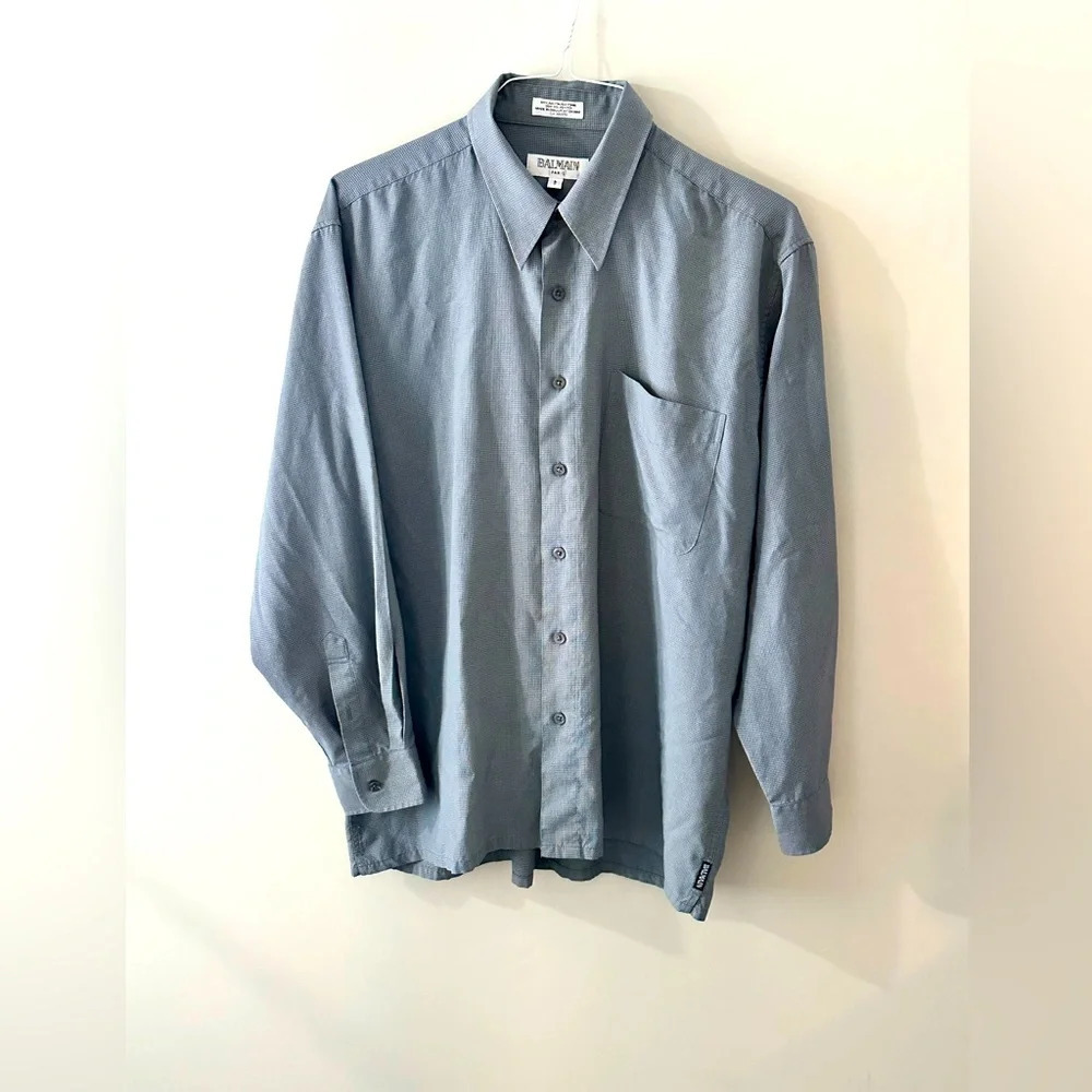 Men’s Balmain Button Down, Pre owned excellent condition!